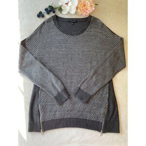 Banana Republic Mens Knit Sweater With Side Zippers Lg Preppy Gorpcore Campcore